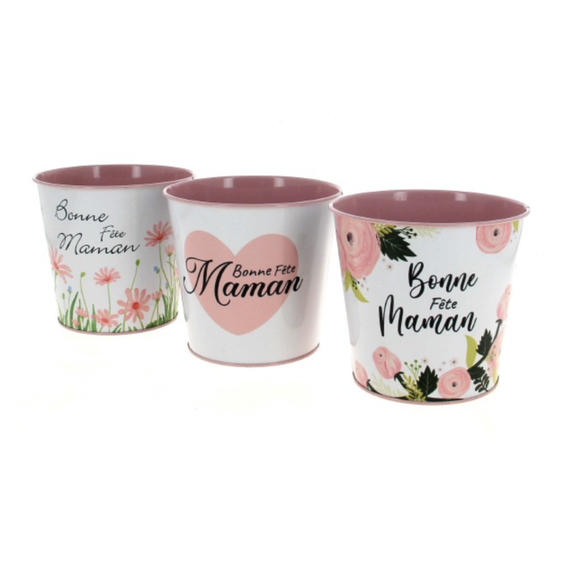 Seau "Bonne fête Maman" | Grossiste fleuristes