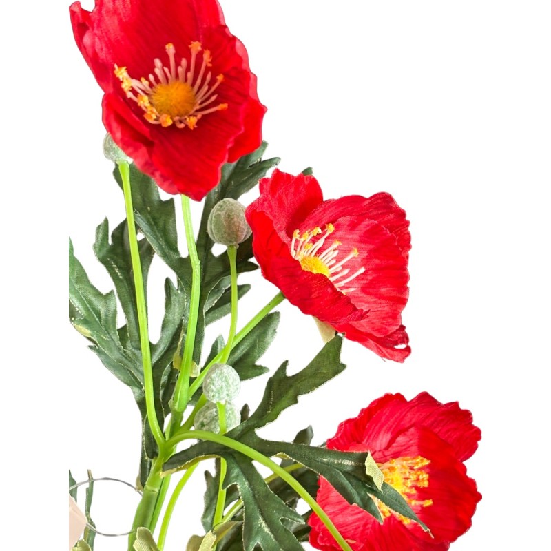 Coquelicot artificiel | Fleurs artificielles | Grossiste Fleuristes