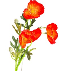 Coquelicot artificiel | Fleurs artificielles | Grossiste Fleuristes