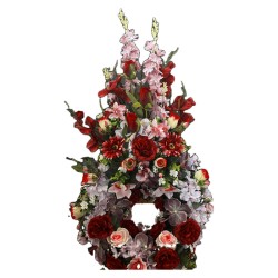 Couronne Funéraire à Fronton Vérone | Fleurs Artificielles | Artiflor