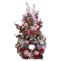 Couronne Funéraire à Fronton Vérone | Fleurs Artificielles | Artiflor