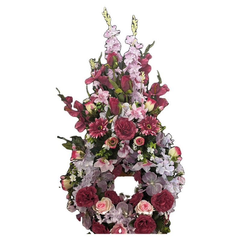 Couronne Funéraire à Fronton Vérone | Fleurs Artificielles | Artiflor