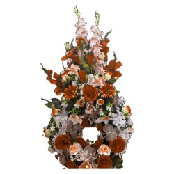 Couronne Funéraire à Fronton Vérone | Fleurs Artificielles | Artiflor