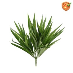 Chlorophytum artificiel anti-feu buisson vert