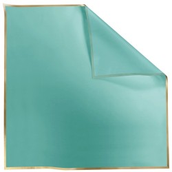 Rame Carré Opaline liseré or menthe