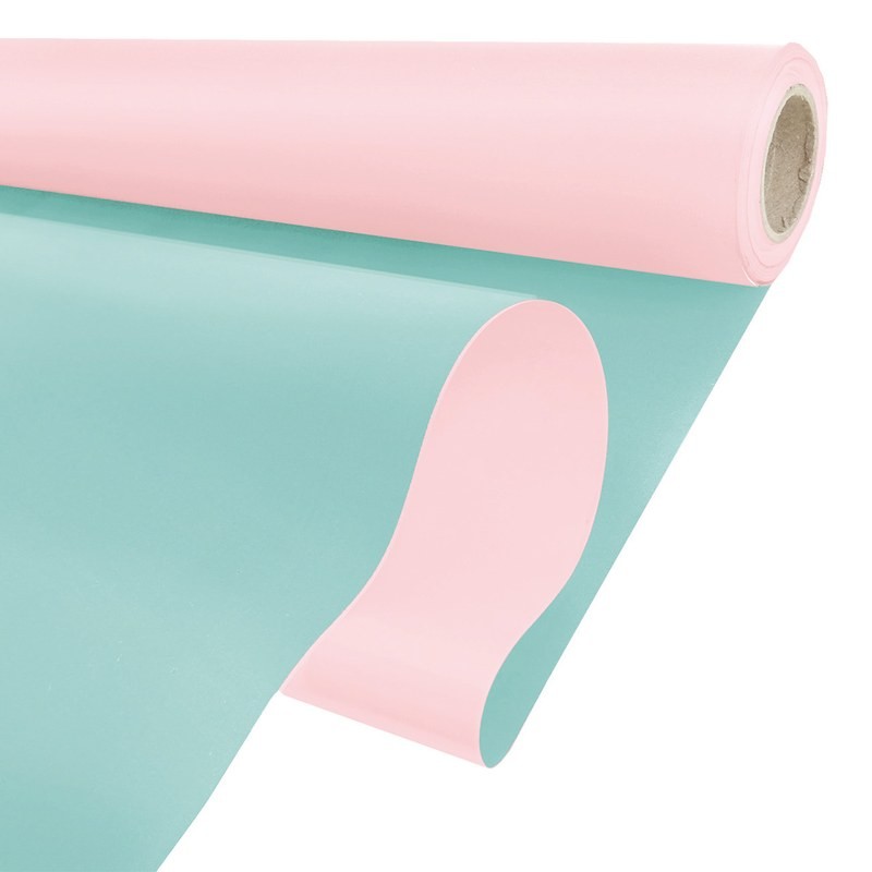 Rouleau polypro Duo Mat rose et bleu aqua