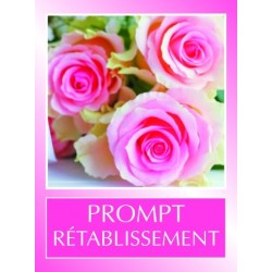 Étiquette Autocollante " Prompte Rétablissement" x 500 exemplaires