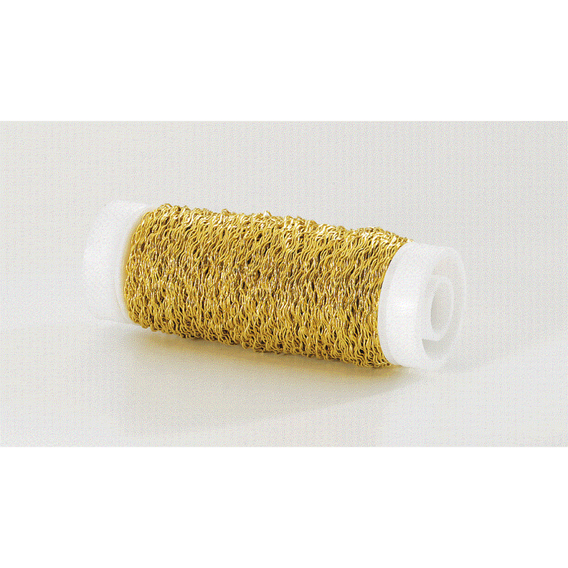 Fil effet Bouillon ZigZag Or 0,3mm x 100g
