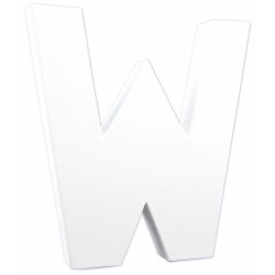 Lettre "W" en carton