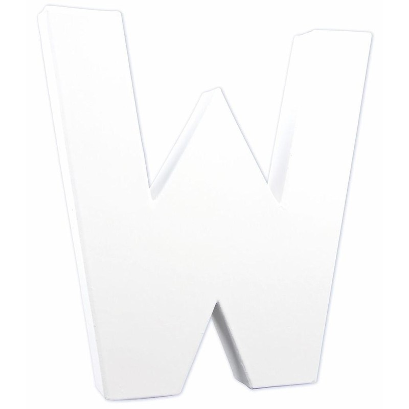 Lettre "W" en carton