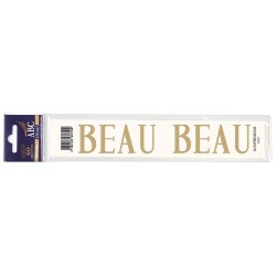 Mot Décalcomanie pour Ruban Mortuaire "BEAU"