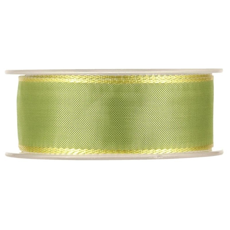 Ruban fileté 38mm x 25m Vert amande