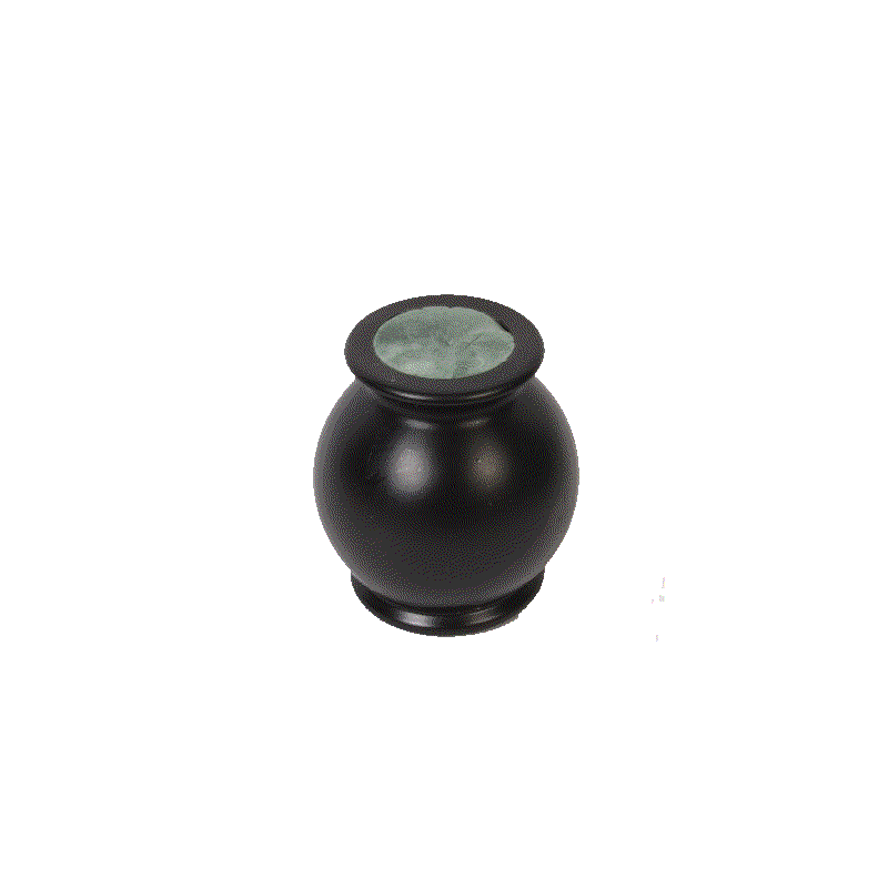 Vase lesté noir Victoria
