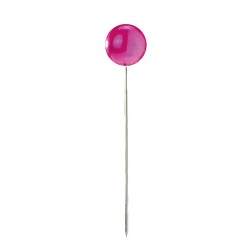 Épingles Perle Fuchsia 6mm x 65mm - Boite de 100 pièces