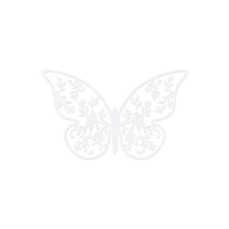 Papillon en papier décoratif 8x5cm  par 10 pièces