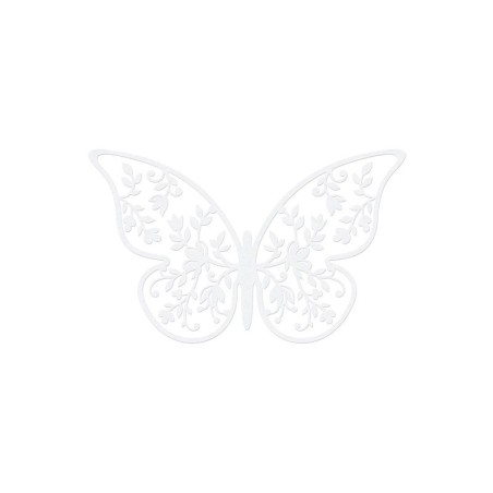 Papillon en papier décoratif 8x5cm  par 10 pièces