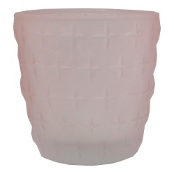 Photophore en verre Rose ø7,4cm H7,3cm