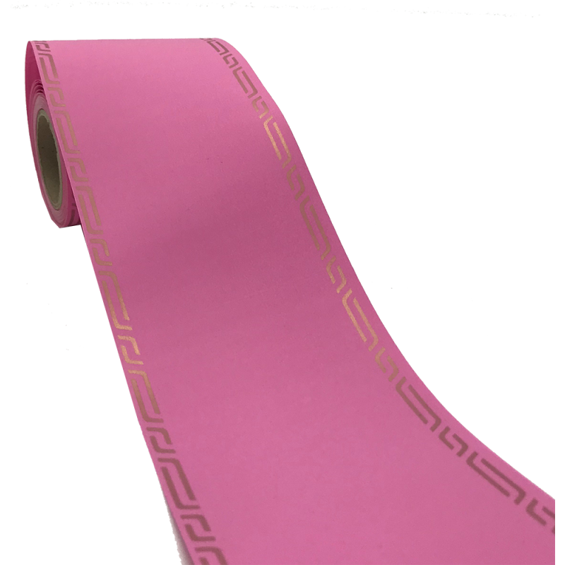 Ruban deuil 75mm x45m Rose