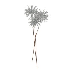 Chardons coloris argent 13cm 6 pièces