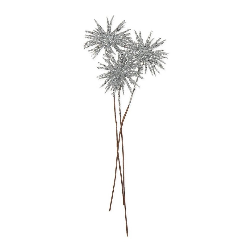 Chardons coloris argent 13cm 6 pièces