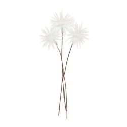 Chardons coloris blanc 13cm 6 pièces