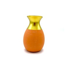 Vase en Terre cuite et or ø9cm