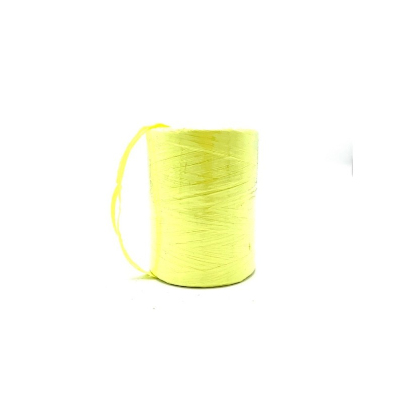 Raphia naturel jaune 7mmx200m