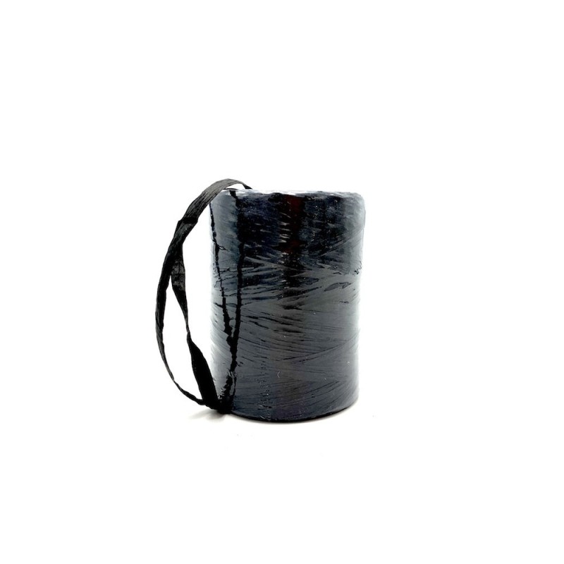 Raphia naturel noir 7mm x200m