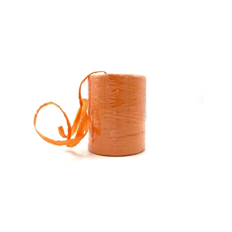 Raphia naturel orange 7mmx200m