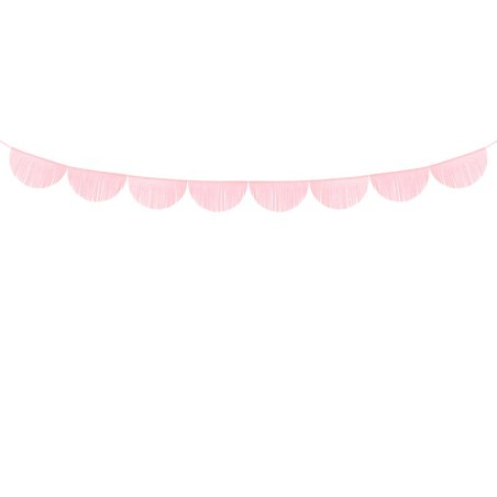 Guirlande en papier rose 3 mètres par 1 pièce