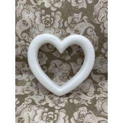 Coeur ouvert en polystyrène ø18 cm