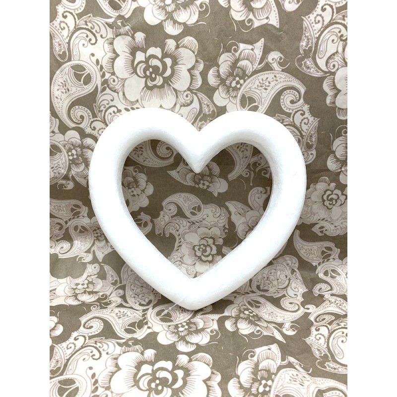 Coeur ouvert en polystyrène ø25 cm