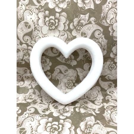 Coeur ouvert en polystyrène ø25 cm