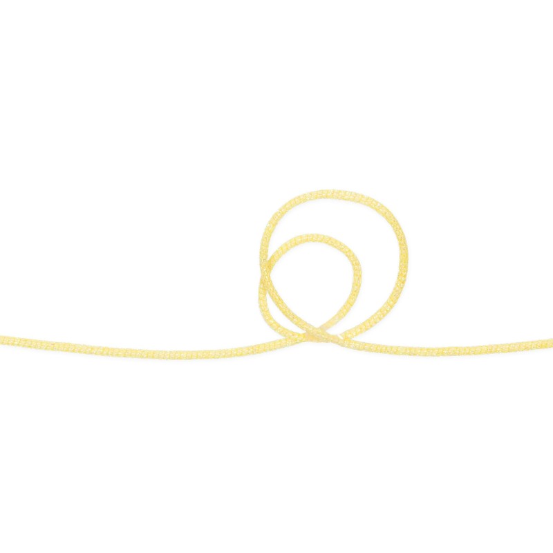 Ruban/ficelle armé irisé coloris jaune