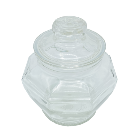 Bocal avec couvercle en verre H21 cm ø14 cm
