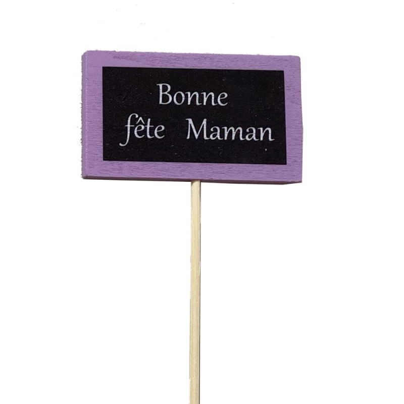 Pic bonne fêtes en Bois | Grossiste Fleuriste | Qualité Prix
