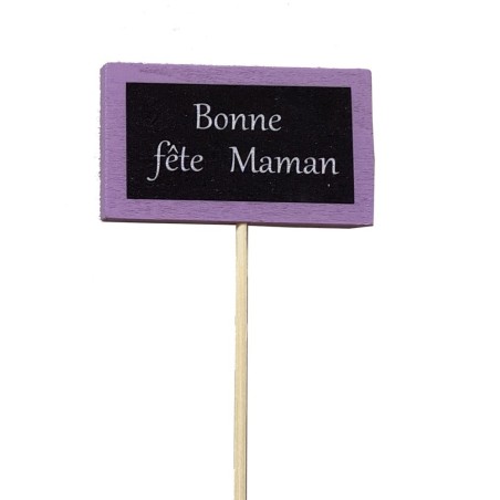 Pic bonne fêtes en Bois | Grossiste Fleuriste | Qualité Prix