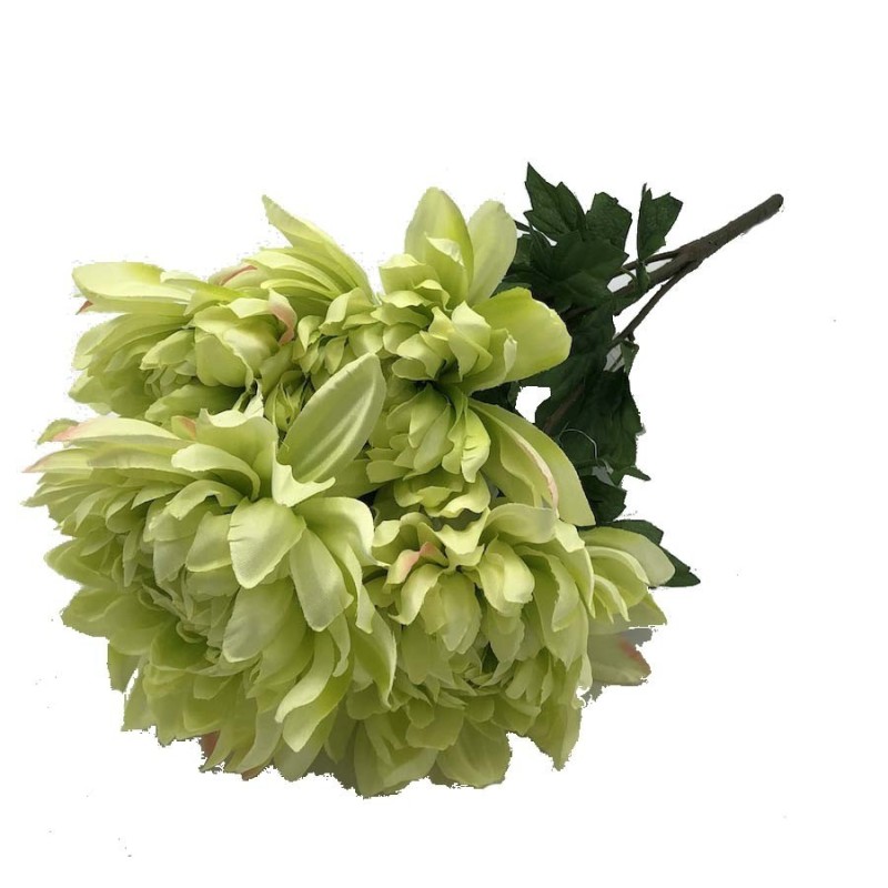 Bouquet Dahlia Vert Clair Maeva 53cm