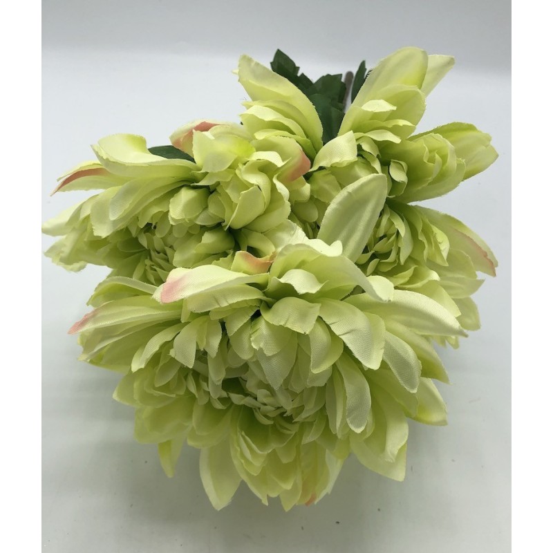 Bouquet Dahlia Vert Clair Maeva 53cm