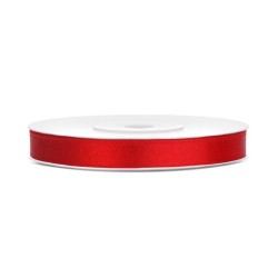 Ruban satin  6mm x 25m - Différentes couleurs