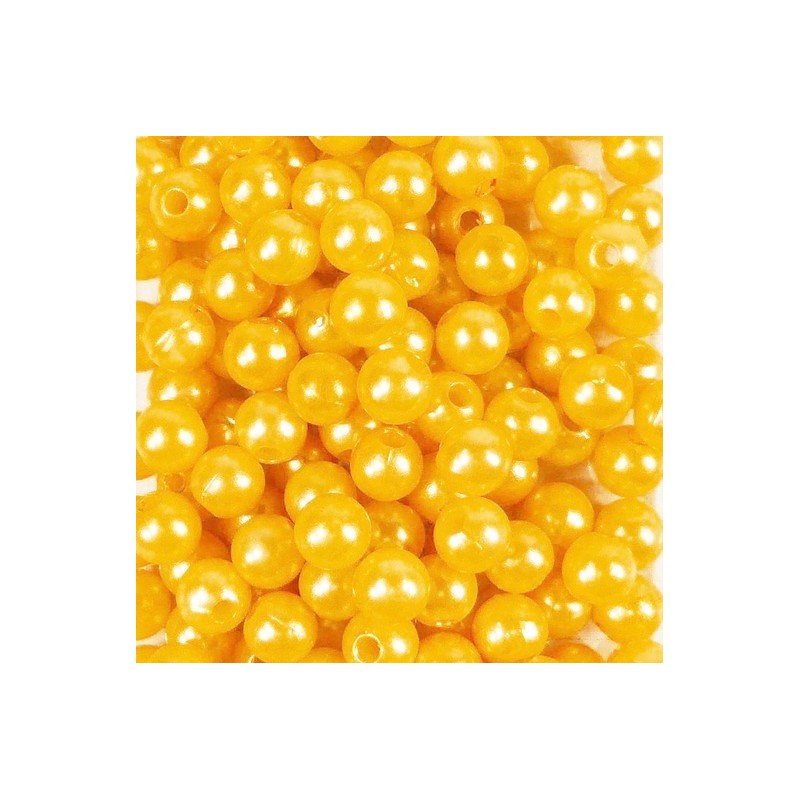 Perles Orange 14mm x 35 Pièces