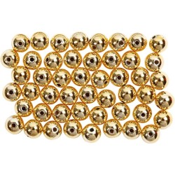 Perles Or Oasis 14mm x 72 Pièces